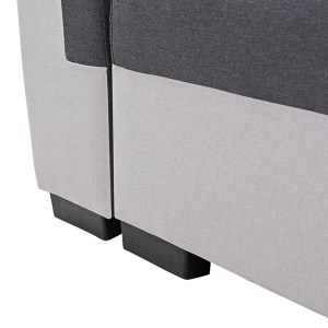 pak-074-000059-6 KΑΝΑΠΕΣ-ΚΡΕΒΑΤΙ ΤΡΙΘΕΣΙΟΣ GABY PAKOWORLD ΥΦΑΣΜΑ ΜΕ ΑΠΟΘΗΚΕΥΤΙΚΟ ΧΩΡΟ ΣΕ ΑΝΘΡΑΚΙ-ΓΚΡΙ ΑΠΟΧΡΩΣΗ 260X88X88ΕΚ