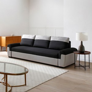 pak-074-000060-1 KΑΝΑΠΕΣ-ΚΡΕΒΑΤΙ ΤΡΙΘΕΣΙΟΣ GABY PAKOWORLD ΥΦΑΣΜΑ ΜΕ ΑΠΟΘΗΚΕΥΤΙΚΟ ΧΩΡΟ ΣΕ ΜΑΥΡΟ-ΓΚΡΙ ΑΠΟΧΡΩΣΗ 260X88X88ΕΚ