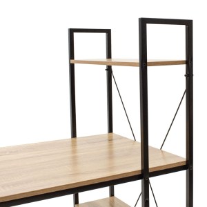 pak-085-000003-2 ΓΡΑΦΕΙΟ-ΡΑΦΙΕΡΑ RAMON PAKOWORLD ΦΥΣΙΚΟ-ΜΑΥΡΟ 122X64X120ΕΚ