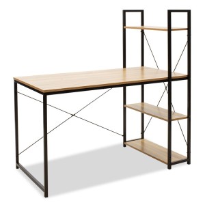 pak-085-000003 ΓΡΑΦΕΙΟ-ΡΑΦΙΕΡΑ RAMON PAKOWORLD ΦΥΣΙΚΟ-ΜΑΥΡΟ 122X64X120ΕΚ