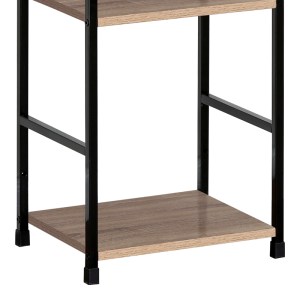 pak-085-000019-2 ΒΙΒΛΙΟΘΗΚΗ-ΡΑΦΙΕΡΑ BITOK PAKOWORLD ΦΥΣΙΚΟ-ΜΑΥΡΟ ΜΕΤΑΛΛΟ 29X23.5X80ΕΚ