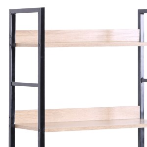 pak-085-000022-1 ΒΙΒΛΙΟΘΗΚΗ ELBO PAKOWORLD ΦΥΣΙΚΟ-ΜΑΥΡΟ ΜΕΤΑΛΛΟ 60X28X126ΕΚ