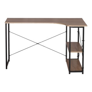 pak-085-000023-3 ΓΩΝΙΑΚΟ ΓΡΑΦΕΙΟ MERLIN PAKOWORLD ΔΕΞΙΑ ΓΩΝΙΑ ΣΕ OAK ΑΠΟΧΡΩΣΗ ΜΕ ΜΑΥΡΟ ΜΕΤΑΛΛΟ 120X73X75ΕΚ