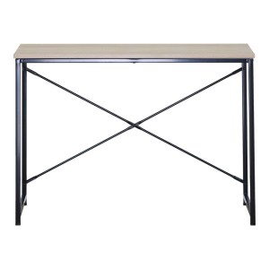 pak-085-000025-2 ΓΡΑΦΕΙΟ ΕΡΓΑΣΙΑΣ BAILON PAKOWORLD ΣΕ OAK ΑΠΟΧΡΩΣΗ ΜΕ ΜΑΥΡΟ ΜΕΤΑΛΛΟ 100X40X70ΕΚ