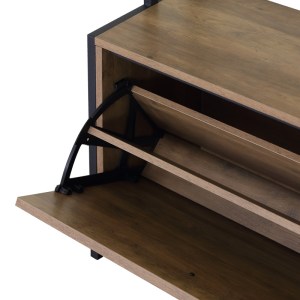 pak-085-000031-3 ΕΠΙΠΛΟ ΕΙΣΟΔΟΥ VENTORIA PAKOWORLD ΣΕ OAK ΑΠΟΧΡΩΣΗ ΜΕ ΜΑΥΡΟ ΜΕΤΑΛΛΟ 84X30X182ΕΚ