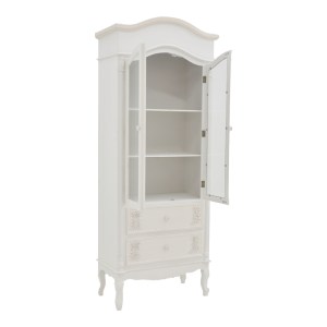 pak-087-000007-1 ΒΙΤΡΙΝΑ PAZLEN INART MDF ΣΕ ΛΕΥΚΗ ΑΝΤΙΚΕ ΑΠΟΧΡΩΣΗ 74.5X39X190ΕΚ