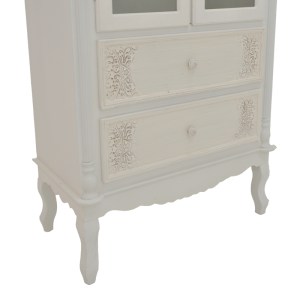 pak-087-000007-3 ΒΙΤΡΙΝΑ PAZLEN INART MDF ΣΕ ΛΕΥΚΗ ΑΝΤΙΚΕ ΑΠΟΧΡΩΣΗ 74.5X39X190ΕΚ