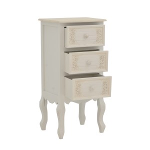 pak-087-000009-2 ΣΥΡΤΑΡΙΕΡΑ PAZLEN INART MDF ΣΕ ΛΕΥΚΗ ΑΝΤΙΚΕ ΑΠΟΧΡΩΣΗ 40X34.5X82ΕΚ