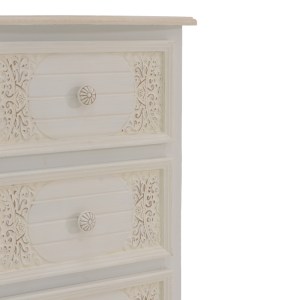 pak-087-000009-4 ΣΥΡΤΑΡΙΕΡΑ PAZLEN INART MDF ΣΕ ΛΕΥΚΗ ΑΝΤΙΚΕ ΑΠΟΧΡΩΣΗ 40X34.5X82ΕΚ
