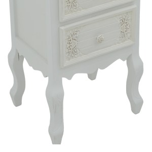 pak-087-000010-5 ΣΥΡΤΑΡΙΕΡΑ PAZLEN INART MDF ΣΕ ΛΕΥΚΗ ΑΝΤΙΚΕ ΑΠΟΧΡΩΣΗ 40X45X65ΕΚ