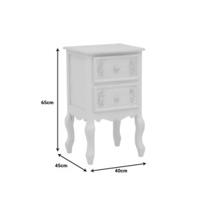 pak-087-000010-6 ΣΥΡΤΑΡΙΕΡΑ PAZLEN INART MDF ΣΕ ΛΕΥΚΗ ΑΝΤΙΚΕ ΑΠΟΧΡΩΣΗ 40X45X65ΕΚ