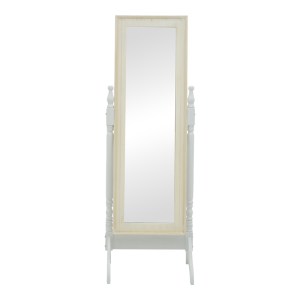 pak-087-000012-1 ΚΑΘΡΕΠΤΗΣ MALONE INART MDF ΣΕ ΛΕΥΚΗ ΑΝΤΙΚΕ ΑΠΟΧΡΩΣΗ 55X50X160ΕΚ