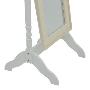 pak-087-000012-3 ΚΑΘΡΕΠΤΗΣ MALONE INART MDF ΣΕ ΛΕΥΚΗ ΑΝΤΙΚΕ ΑΠΟΧΡΩΣΗ 55X50X160ΕΚ