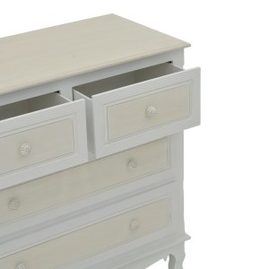 pak-087-000013-4 ΣΥΡΤΑΡΙΕΡΑ JOLIENE INART MDF ΣΕ ΛΕΥΚΗ ΑΝΤΙΚΕ-ΦΥΣΙΚΗ ΑΠΟΧΡΩΣΗ 80X40X80ΕΚ