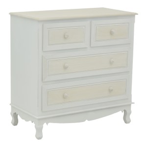 pak-087-000013 ΣΥΡΤΑΡΙΕΡΑ JOLIENE INART MDF ΣΕ ΛΕΥΚΗ ΑΝΤΙΚΕ-ΦΥΣΙΚΗ ΑΠΟΧΡΩΣΗ 80X40X80ΕΚ