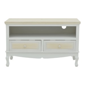 pak-087-000014-1 ΕΠΙΠΛΟ ΤΗΛΕΟΡΑΣΗΣ JOLIENE INART MDF ΣΕ ΛΕΥΚΗ ΑΝΤΙΚΕ-ΦΥΣΙΚΗ ΑΠΟΧΡΩΣΗ 100X42X61ΕΚ