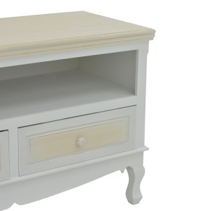 pak-087-000014-4 ΕΠΙΠΛΟ ΤΗΛΕΟΡΑΣΗΣ JOLIENE INART MDF ΣΕ ΛΕΥΚΗ ΑΝΤΙΚΕ-ΦΥΣΙΚΗ ΑΠΟΧΡΩΣΗ 100X42X61ΕΚ