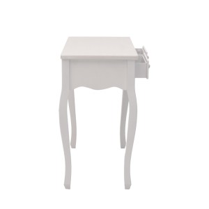 pak-087-000015-3 ΚΟΝΣΟΛΑ JOLIENE INART MDF ΣΕ ΛΕΥΚΗ ΑΝΤΙΚΕ-ΦΥΣΙΚΗ ΑΠΟΧΡΩΣΗ 80X40X75ΕΚ