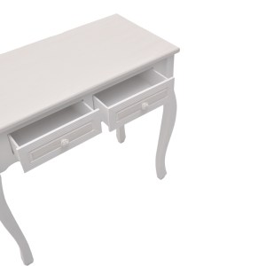pak-087-000015-4 ΚΟΝΣΟΛΑ JOLIENE INART MDF ΣΕ ΛΕΥΚΗ ΑΝΤΙΚΕ-ΦΥΣΙΚΗ ΑΠΟΧΡΩΣΗ 80X40X75ΕΚ
