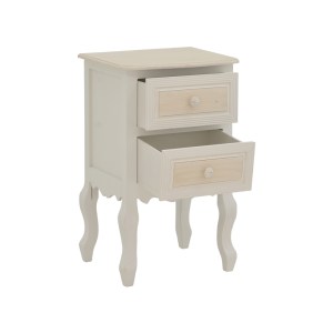 pak-087-000017-2 ΣΥΡΤΑΡΙΕΡΑ JOLIENE INART MDF ΣΕ ΛΕΥΚΗ ΑΝΤΙΚΕ-ΦΥΣΙΚΗ ΑΠΟΧΡΩΣΗ 40X34.5X64.5ΕΚ