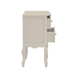 pak-087-000017-3 ΣΥΡΤΑΡΙΕΡΑ JOLIENE INART MDF ΣΕ ΛΕΥΚΗ ΑΝΤΙΚΕ-ΦΥΣΙΚΗ ΑΠΟΧΡΩΣΗ 40X34.5X64.5ΕΚ