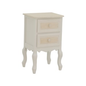 pak-087-000017 ΣΥΡΤΑΡΙΕΡΑ JOLIENE INART MDF ΣΕ ΛΕΥΚΗ ΑΝΤΙΚΕ-ΦΥΣΙΚΗ ΑΠΟΧΡΩΣΗ 40X34.5X64.5ΕΚ