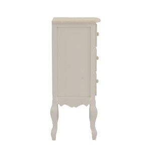 pak-087-000018-3 ΣΥΡΤΑΡΙΕΡΑ JOLIENE INART MDF ΣΕ ΛΕΥΚΗ ΑΝΤΙΚΕ-ΦΥΣΙΚΗ ΑΠΟΧΡΩΣΗ 40X34.5X82ΕΚ