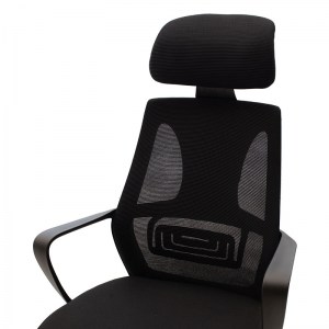 pak-090-000004-4 ΚΑΡΕΚΛΑ ΓΡΑΦΕΙΟΥ ΔΙΕΥΘΥΝΤΗ DOLPHIN ΜΕ ΥΦΑΣΜΑ MESH ΧΡΩΜΑ ΜΑΥΡΟ