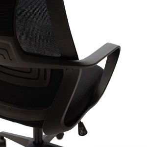 pak-090-000004-7 ΚΑΡΕΚΛΑ ΓΡΑΦΕΙΟΥ ΔΙΕΥΘΥΝΤΗ DOLPHIN ΜΕ ΥΦΑΣΜΑ MESH ΧΡΩΜΑ ΜΑΥΡΟ
