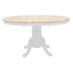 pak-091-000004-3 TΡΑΠΕΖΙ LARS PAKOWORLD ΕΠΕΚΤΕΙΝΟΜΕΝΟ ΞΥΛΟ-MDF ΛΕΥΚΟ-ΦΥΣΙΚΟ Φ100(+38)X100X75ΕΚ