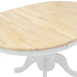 pak-091-000004-4 TΡΑΠΕΖΙ LARS PAKOWORLD ΕΠΕΚΤΕΙΝΟΜΕΝΟ ΞΥΛΟ-MDF ΛΕΥΚΟ-ΦΥΣΙΚΟ Φ100(+38)X100X75ΕΚ