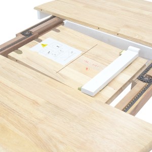 pak-091-000004-6 TΡΑΠΕΖΙ LARS PAKOWORLD ΕΠΕΚΤΕΙΝΟΜΕΝΟ ΞΥΛΟ-MDF ΛΕΥΚΟ-ΦΥΣΙΚΟ Φ100(+38)X100X75ΕΚ