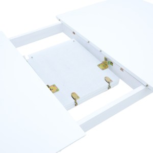 pak-091-000015-5 TΡΑΠΕΖΙ ΕΠΕΚΤΕΙΝΟΜΕΝΟ MABOR PAKOWORLD ΞΥΛΟ ΣΕ ΛΕΥΚΗ ΑΠΟΧΡΩΣΗ 120-150X80X73,8ΕΚ