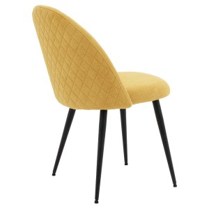 pak-093-000020-1 ΚΑΡΕΚΛΑ GRACEFUL PAKOWORLD ΥΦΑΣΜΑ ΜΠΟΥΚΛΕ ΚΙΤΡΙΝΟ-ΠΟΔΙ ΜΑΥΡΟ