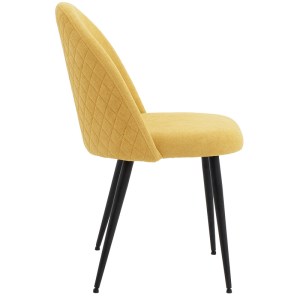 pak-093-000020-2 ΚΑΡΕΚΛΑ GRACEFUL PAKOWORLD ΥΦΑΣΜΑ ΜΠΟΥΚΛΕ ΚΙΤΡΙΝΟ-ΠΟΔΙ ΜΑΥΡΟ
