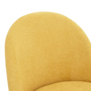 pak-093-000020-4 ΚΑΡΕΚΛΑ GRACEFUL PAKOWORLD ΥΦΑΣΜΑ ΜΠΟΥΚΛΕ ΚΙΤΡΙΝΟ-ΠΟΔΙ ΜΑΥΡΟ