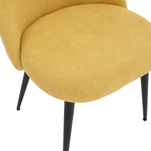 pak-093-000020-5 ΚΑΡΕΚΛΑ GRACEFUL PAKOWORLD ΥΦΑΣΜΑ ΜΠΟΥΚΛΕ ΚΙΤΡΙΝΟ-ΠΟΔΙ ΜΑΥΡΟ