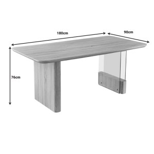 pak-093-000034-6 TΡΑΠΕΖΙ FAGHAN PAKOWORLD ΚΑΦΕ MDF 180X90X76ΕΚ