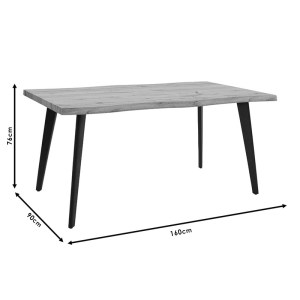 pak-096-000030-4 ΤΡΑΠΕΖΙ VELTO PAKOWORLD MDF SONOMA 160X90X76ΕΚ