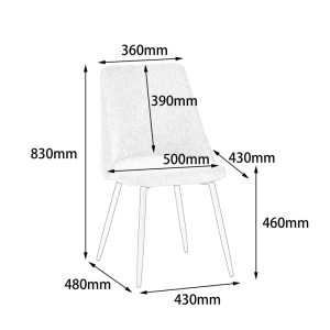 pak-096-000039-8 ΚΑΡΕΚΛΑ GISELLE PAKOWORLD ΜΠΟΥΚΛΕ ΥΦΑΣΜΑ ΣΕ ΜΠΕΖ ΑΠΟΧΡΩΣΗ 51X52X82ΕΚ
