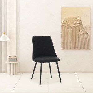 pak-096-000040-1 ΚΑΡΕΚΛΑ GISELLE PAKOWORLD ΜΠΟΥΚΛΕ ΥΦΑΣΜΑ ΣΕ ΜΑΥΡΗ ΑΠΟΧΡΩΣΗ 51X52X82ΕΚ