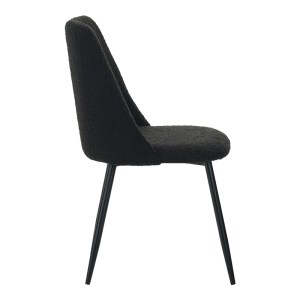 pak-096-000040-3 ΚΑΡΕΚΛΑ GISELLE PAKOWORLD ΜΠΟΥΚΛΕ ΥΦΑΣΜΑ ΣΕ ΜΑΥΡΗ ΑΠΟΧΡΩΣΗ 51X52X82ΕΚ