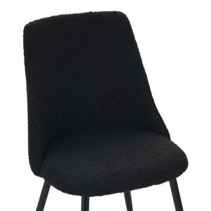 pak-096-000040-6 ΚΑΡΕΚΛΑ GISELLE PAKOWORLD ΜΠΟΥΚΛΕ ΥΦΑΣΜΑ ΣΕ ΜΑΥΡΗ ΑΠΟΧΡΩΣΗ 51X52X82ΕΚ