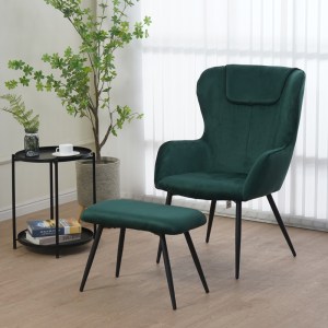 pak-096-000041-1 ΠΟΛΥΘΡΟΝΑ ΜΕ ΥΠΟΠΟΔΙΟ RUEDA PAKOWORLD ΒΕΛΟΥΔΟ ΣΕ ΣΚΟΥΡΟ ΠΡΑΣΙΝΟ ΑΠΟΧΡΩΣΗ ΜΕ ΜΑΥΡΑ ΜΕΤΑΛΛΙΚΑ ΠΟΔΙΑ 71.5X66.5X99ΕΚ