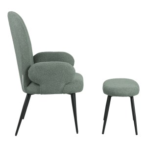 pak-096-000045-3 ΠΟΛΥΘΡΟΝΑ ΜΕ ΥΠΟΠΟΔΙΟ QARAR PAKOWORLD ΜΠΟΥΚΛΕ ΥΦΑΣΜΑ ΣΕ ΜΕΝΤΑ ΑΠΟΧΡΩΣΗ ΜΕ ΜΑΥΡΑ ΜΕΤΑΛΛΙΚΑ ΠΟΔΙΑ 67.5X67.5X106ΕΚ