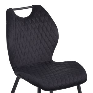 pak-096-000047-6 ΚΑΡΕΚΛΑ BONGO PAKOWORLD ΒΕΛΟΥΔΟ ΣΕ ΜΑΥΡΗ ΑΠΟΧΡΩΣΗ ΜΕ ΜΑΥΡΑ ΜΕΤΑΛΛΙΚΑ ΠΟΔΙΑ 56.5X47X84ΕΚ