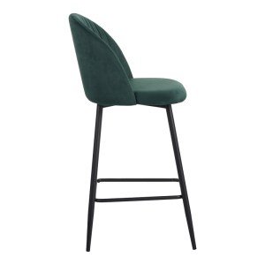 pak-096-000048-3 ΣΚΑΜΠΟ ΜΠΑΡ BAROW PAKOWORLD ΒΕΛΟΥΔΟ ΣΕ ΣΚΟΥΡΟ ΠΡΑΣΙΝΟ ΑΠΟΧΡΩΣΗ ΜΕ ΜΑΥΡΑ ΜΕΤΑΛΛΙΚΑ ΠΟΔΙΑ 53X46.5X96.5