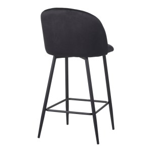 pak-096-000051-2 ΣΚΑΜΠΟ ΜΠΑΡ BAROW PAKOWORLD ΒΕΛΟΥΔΟ ΣΕ ΜΑΥΡΗ ΑΠΟΧΡΩΣΗ ΜΕ ΜΑΥΡΑ ΜΕΤΑΛΛΙΚΑ ΠΟΔΙΑ 53X46.5X96.5