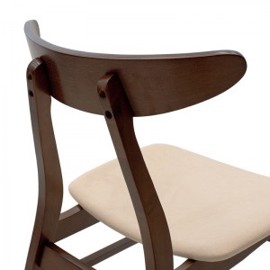 pak-097-000007-4 ΚΑΡΕΚΛΑ ORLEAN PAKOWORLD ΜΑΣΙΦ ΞΥΛΟ RUBBER WOOD ΧΡΩΜΑ ΚΑΡΥΔΙ ΜΕ ΜΠΕΖ ΥΦΑΣΜΑ