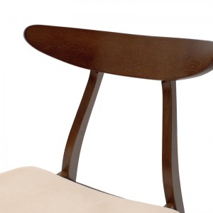 pak-097-000007-5 ΚΑΡΕΚΛΑ ORLEAN PAKOWORLD ΜΑΣΙΦ ΞΥΛΟ RUBBER WOOD ΧΡΩΜΑ ΚΑΡΥΔΙ ΜΕ ΜΠΕΖ ΥΦΑΣΜΑ